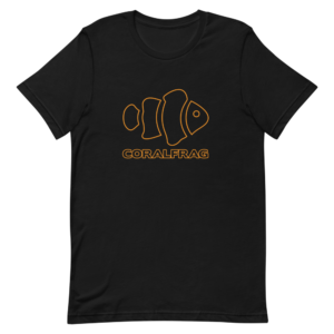 camiseta fish coral frag logo